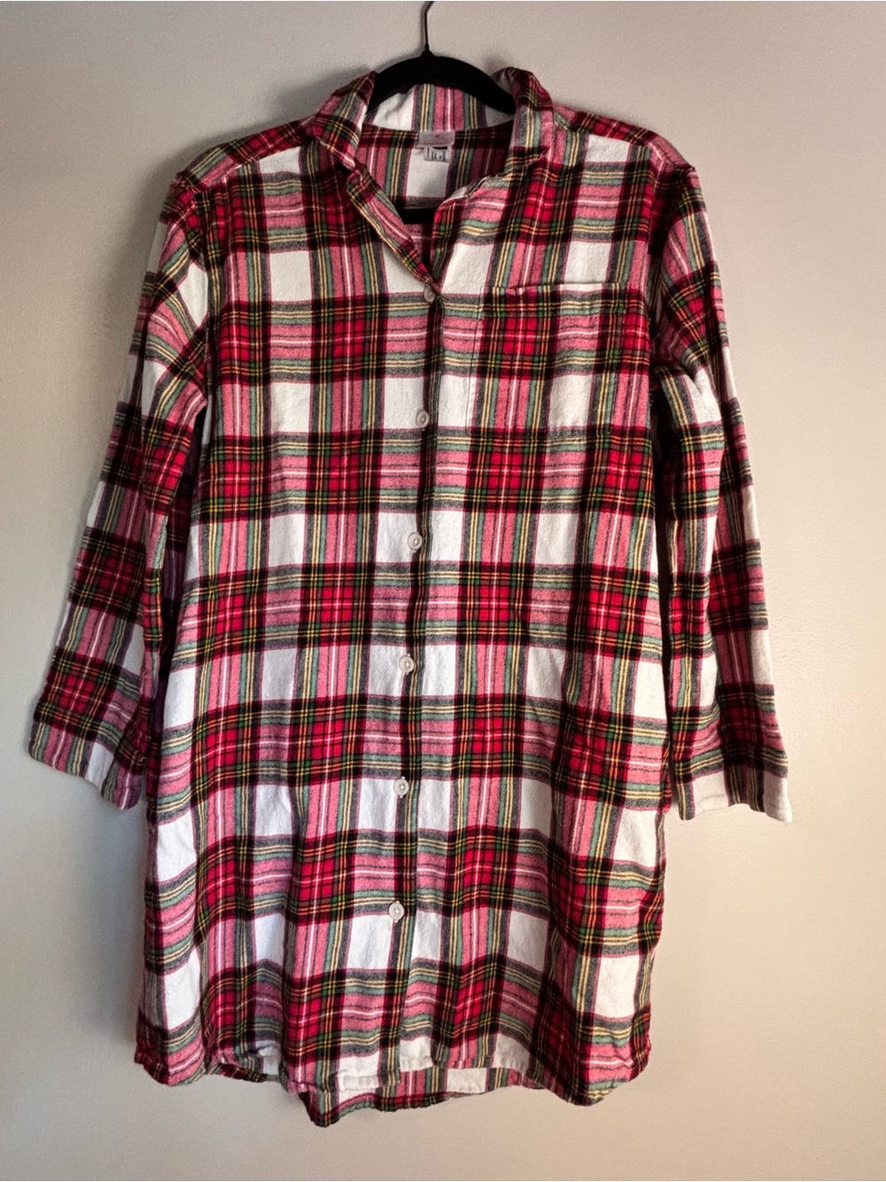 Hanna Andersson Women’s Red Plaid Nightshirt/Nightgown XS